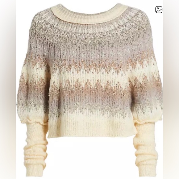Free People home for the holidays sweater S - Picture 3 of 7